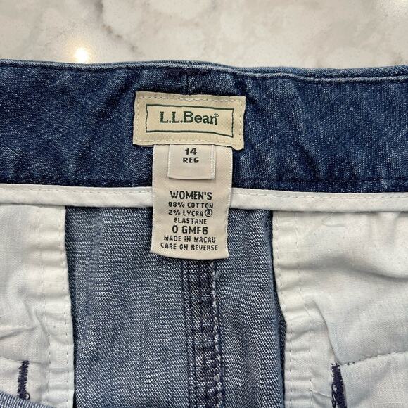 L.L. Bean Blue Denim Midi Skirt - Picture 3 of 3